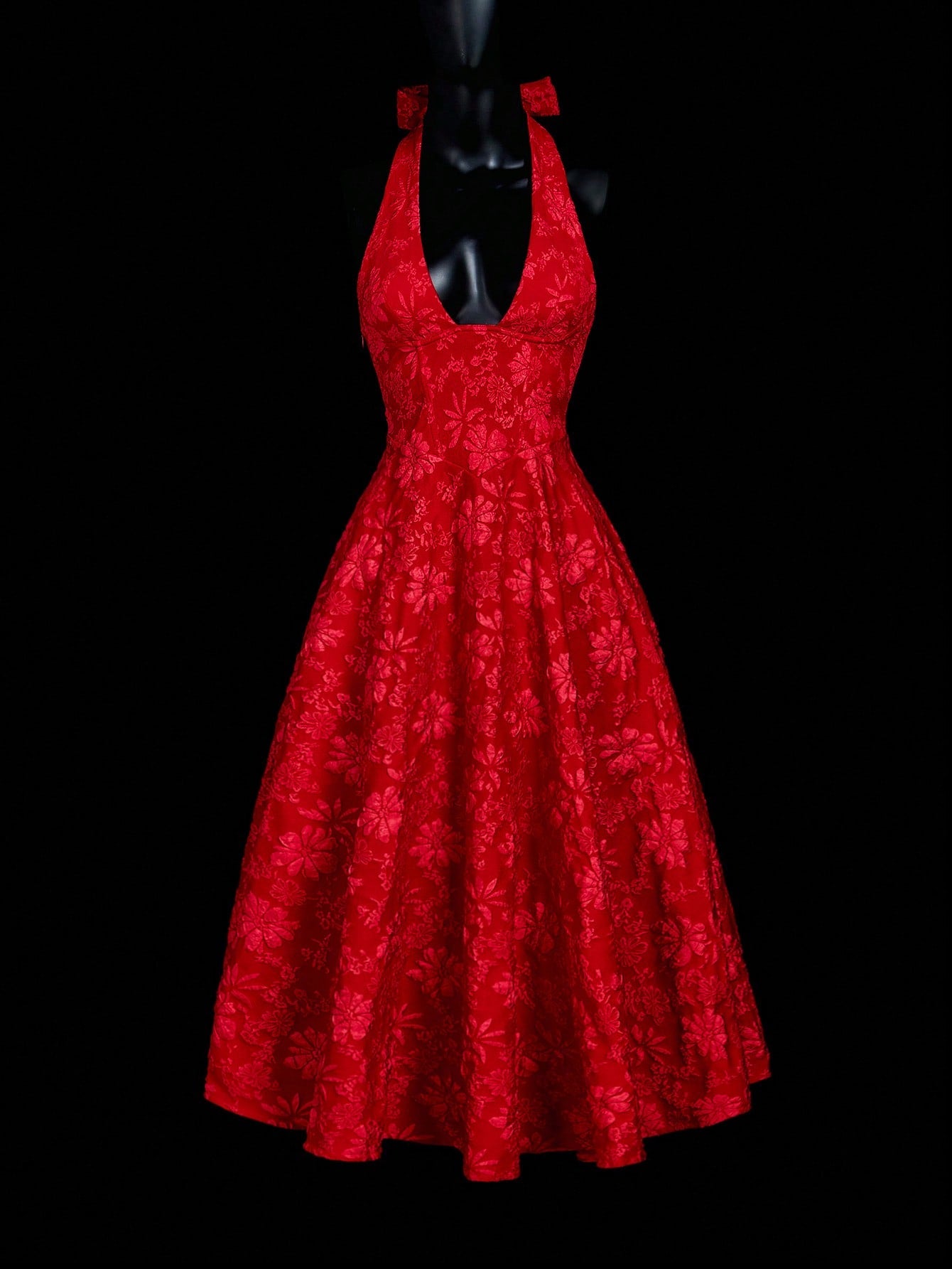 Backless Deep V-Neck Backless Bowknot Renaissance  Dress