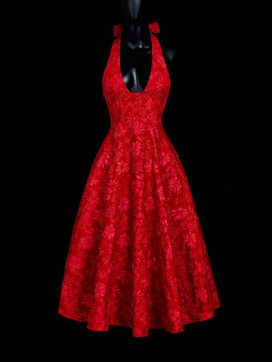 Backless Deep V-Neck Backless Bowknot Renaissance  Dress