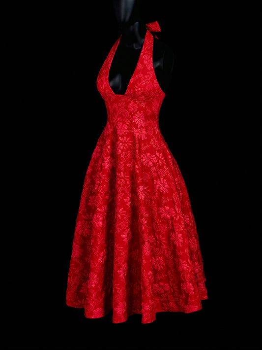 Backless Deep V-Neck Backless Bowknot Renaissance  Dress