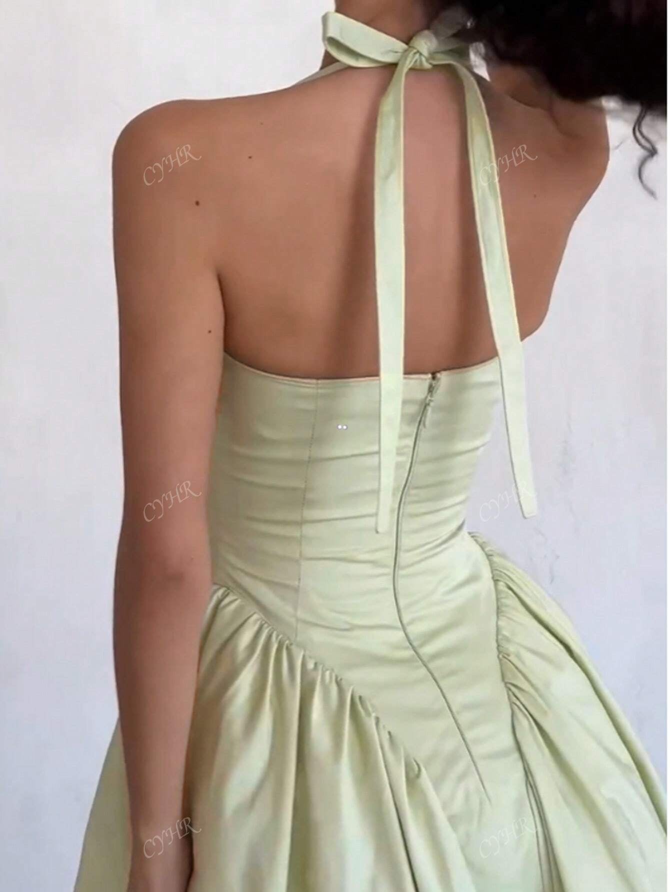  Halter Neck Strap  Elegant   Dress 