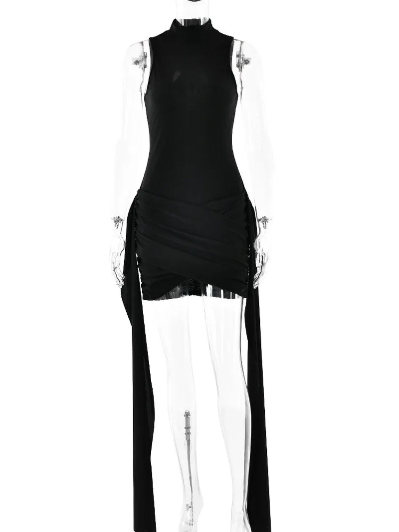 Chic Sleeveless Bandage Mini Dress Elegant O-Neck Party & Evening Wear